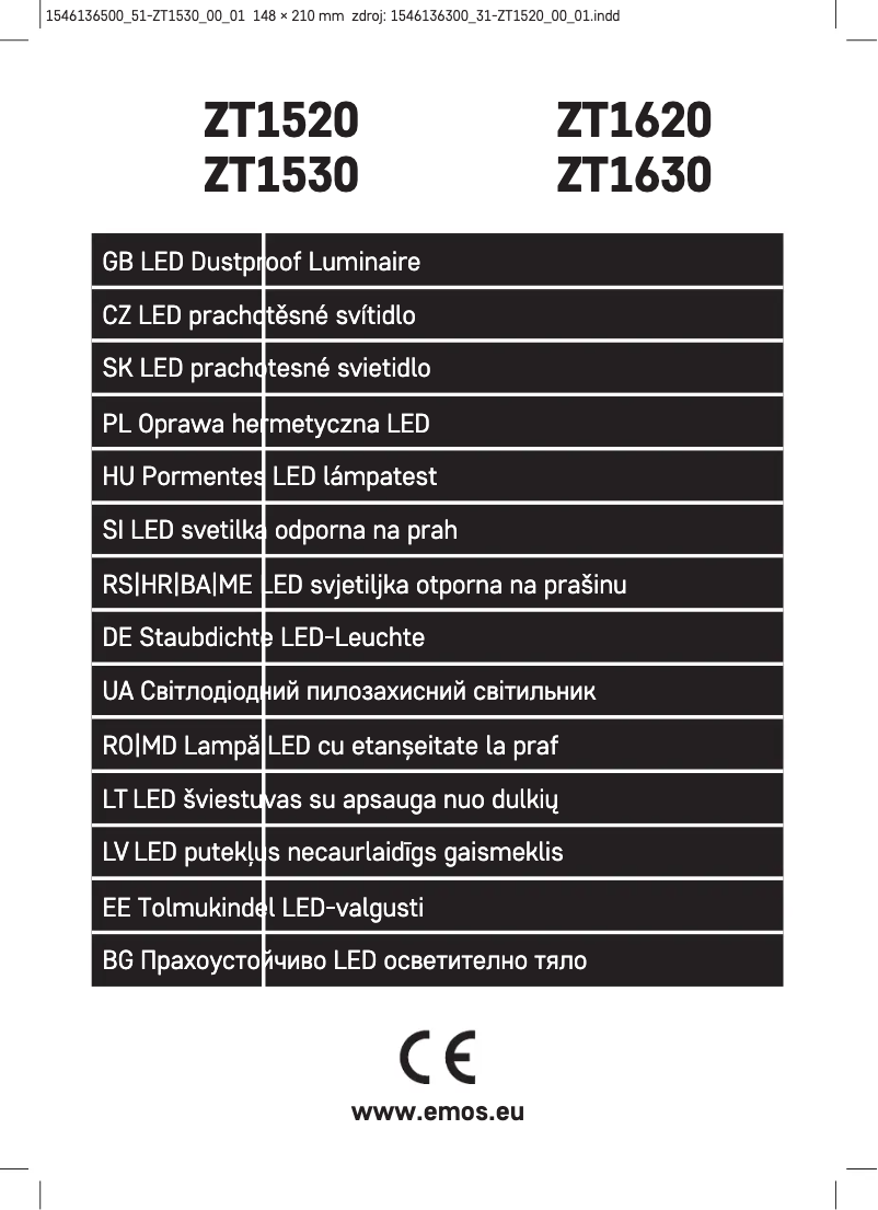 Página 1 del manual Manual de usuario Emos ZT1530
