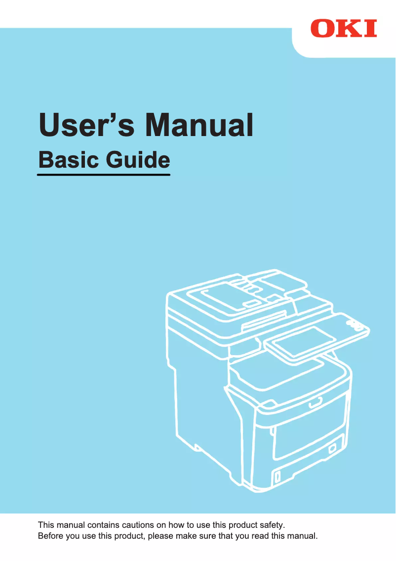 Page 1 of the manual User Manual OKI MC760
