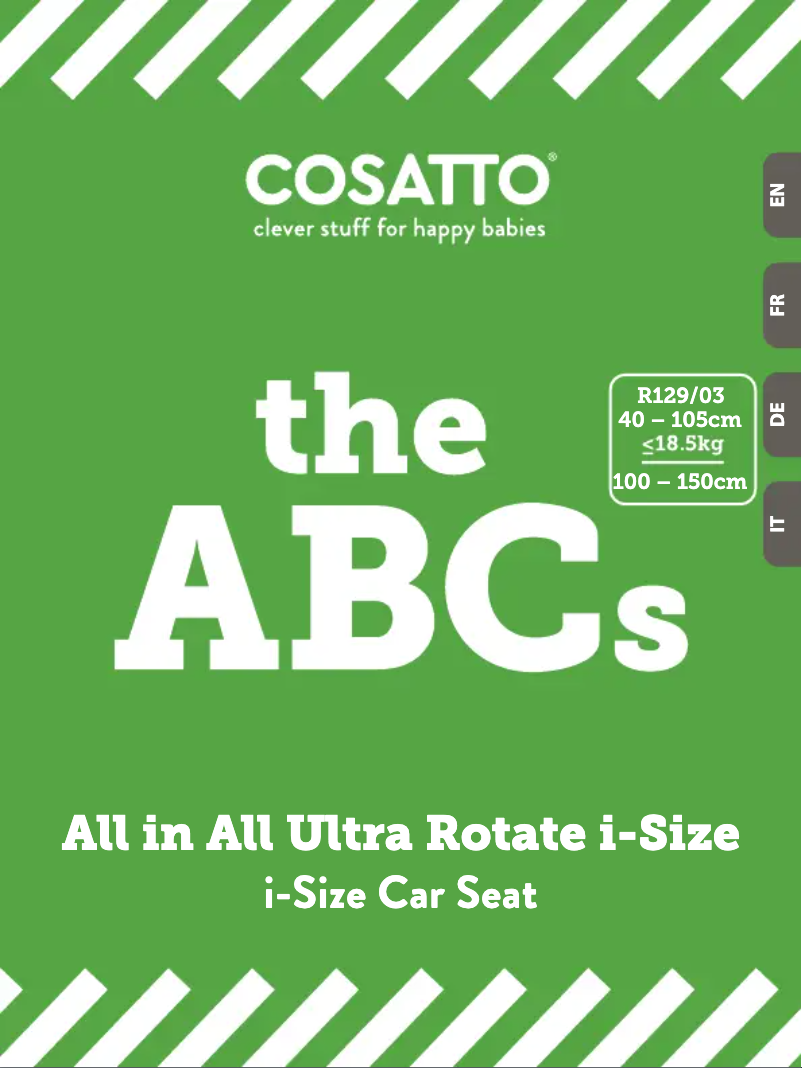 Page 1 of the manual User Manual Cosatto All in All Ultra Rotate i-Size