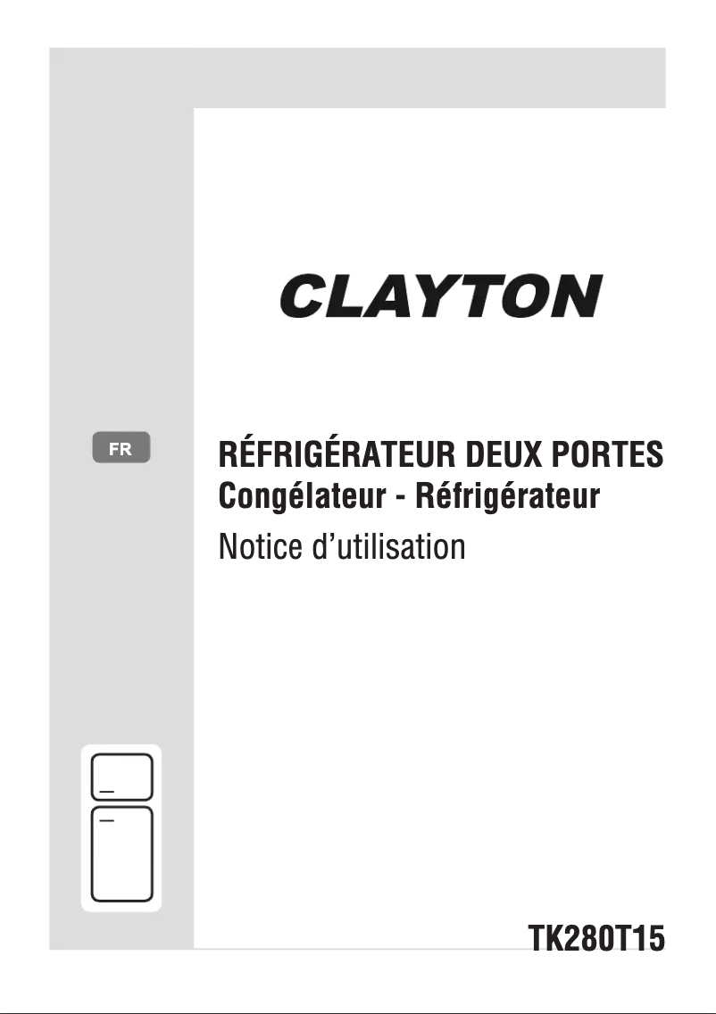 Page n°1 - Manuel utilisateur Clayton TK280T15
