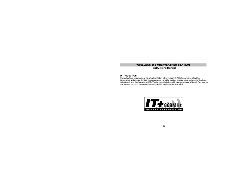 Página 1 del manual Manual de usuario TFA 35.1026.54.IT