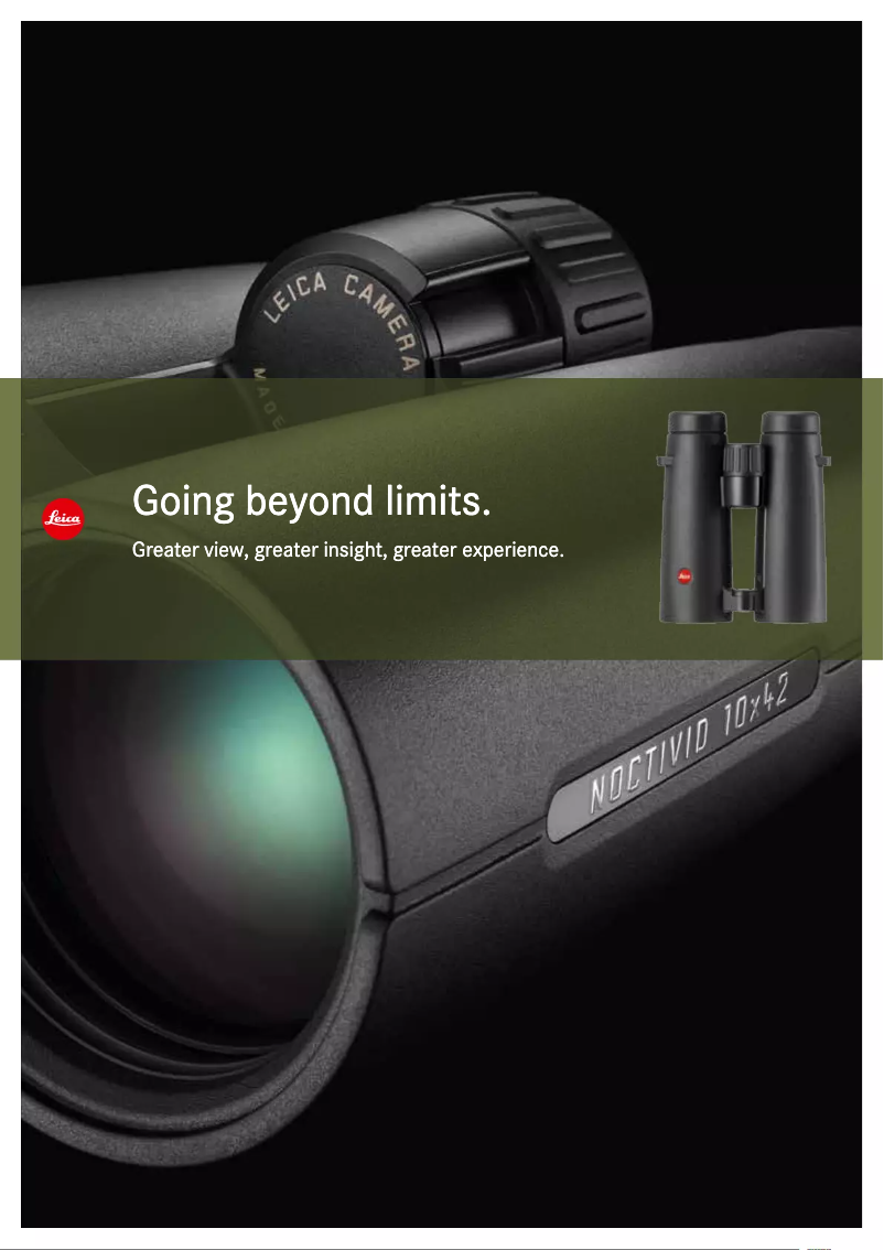 Página 1 del manual Folleto Leica Trinovid 8x42 HD