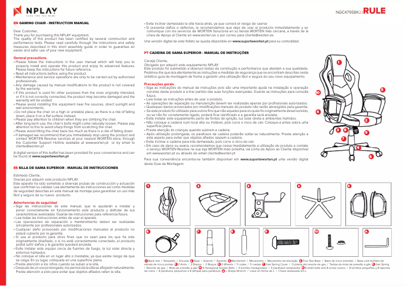 Page 1 de la notice Manuel utilisateur NPLAY RULE 2.0