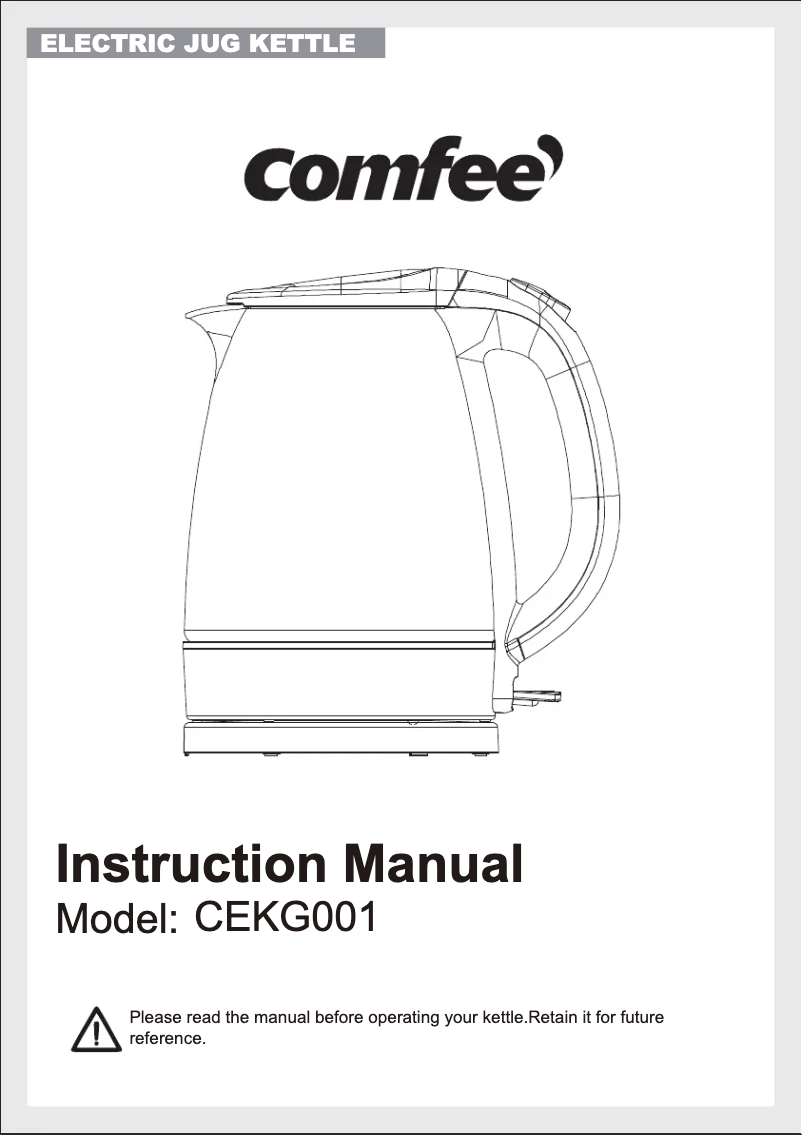 Page n°1 - Manuel utilisateur Comfee CEKG001