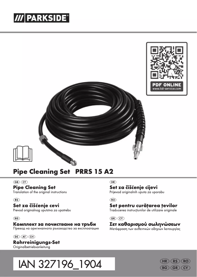 Página 1 del manual Manual de usuario Parkside PRRS 15 A2