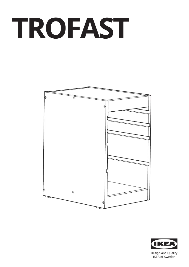 Image de la première page du manuel de l'appareil TROFAST 705.160.62