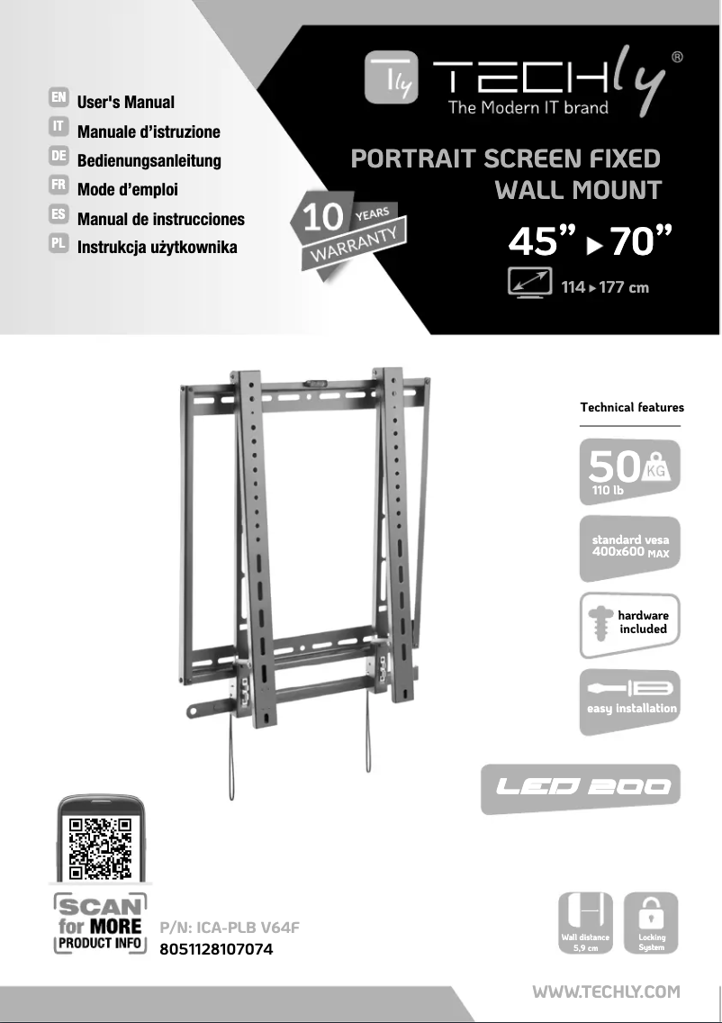 Página 1 del manual Manual de usuario Techly ICA-PLB V64F