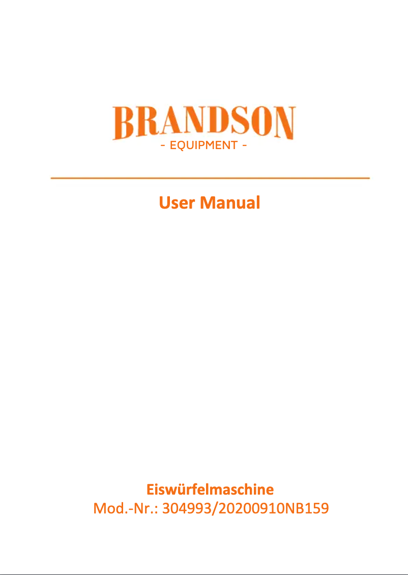 Page 1 de la notice Manuel utilisateur Brandson 304993