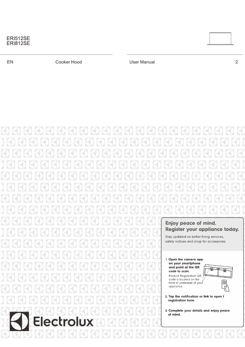 Page 1 de la notice Manuel utilisateur Electrolux ERI812SE
