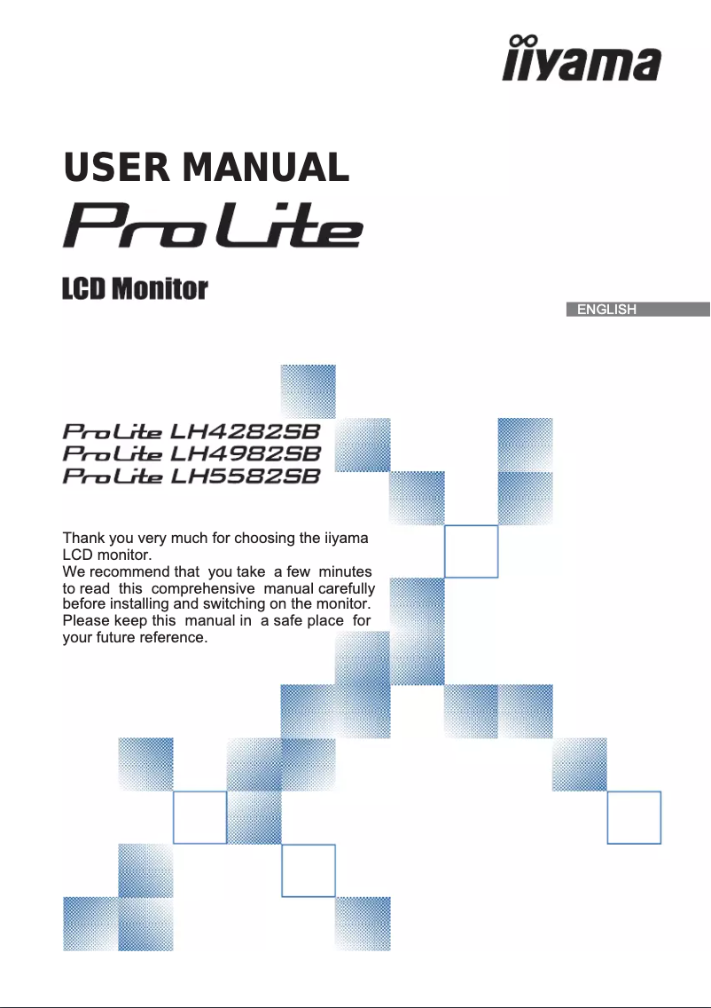 Página 1 del manual Manual de usuario Iiyama LH4282SB-B1