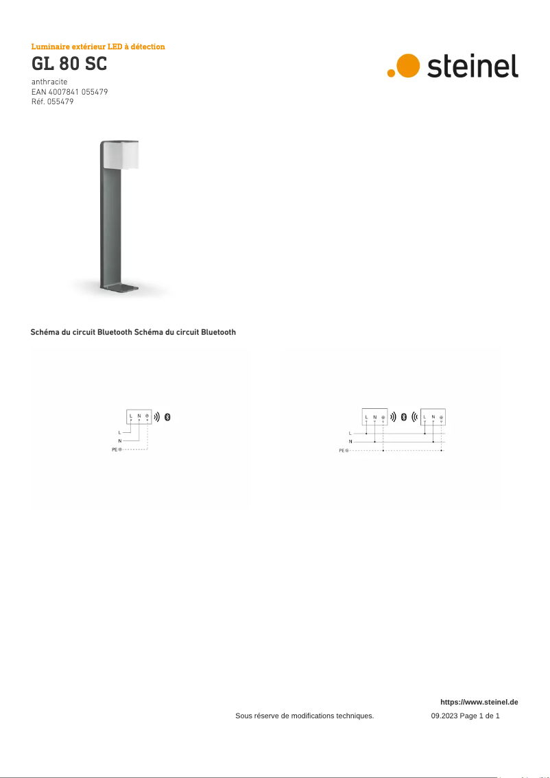 Image de la première page du manuel de l'appareil GL 80 SC