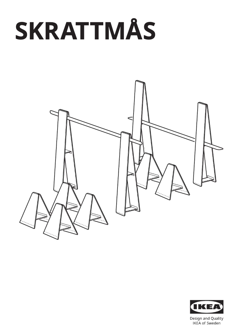 Page 1 de la notice Manuel utilisateur Ikea SKRATTMÅS 005.504.17
