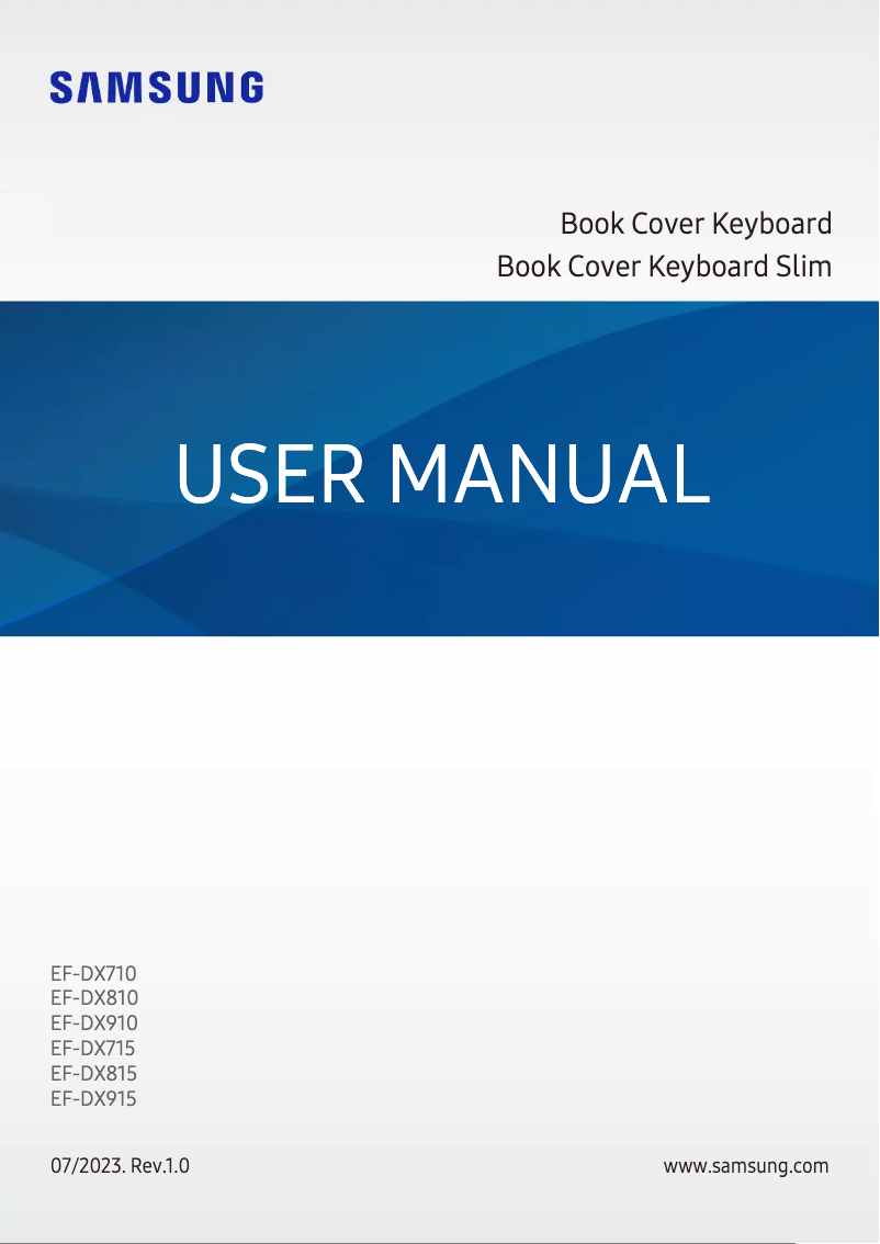 Page n°1 - Manuel utilisateur Samsung EF-DX900