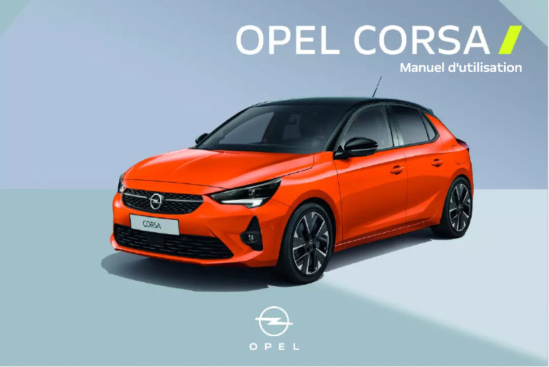 Page 1 de la notice Manuel utilisateur Opel Corsa (2021)