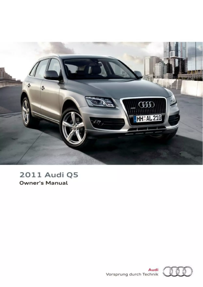 Page 1 de la notice Manuel utilisateur Audi Q5 (2011)