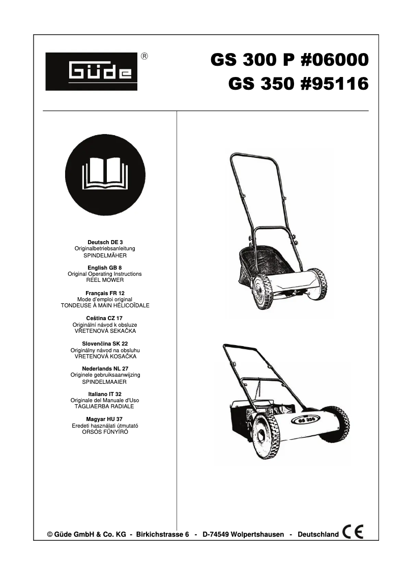 Image de la première page du manuel de l'appareil GS 300 P