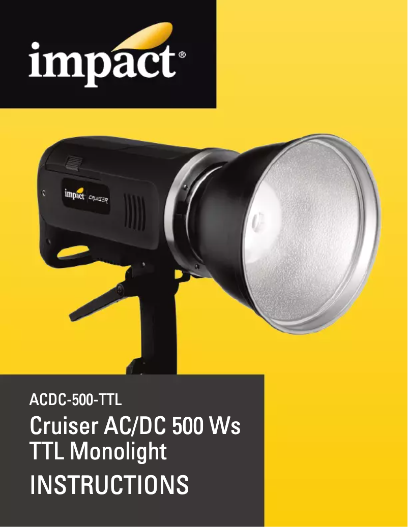 Page 1 de la notice Manuel utilisateur Impact ACDC-400-TTL