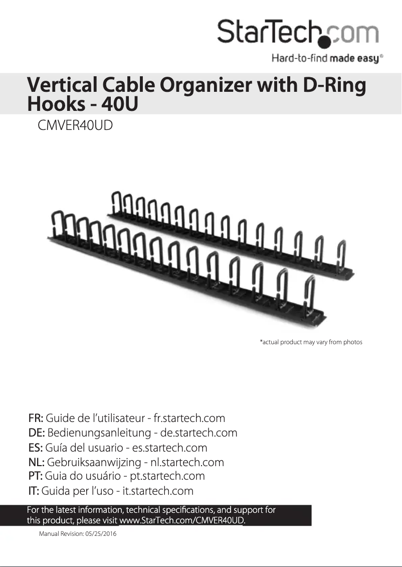 Page 1 of the manual User Manual StarTech.com CMVER40UD