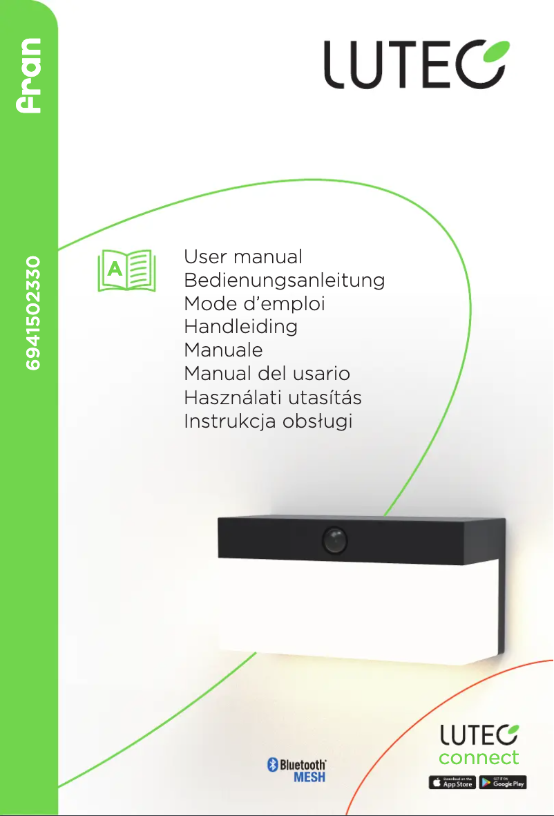 Page n°1 - Manuel utilisateur Lutec Fran