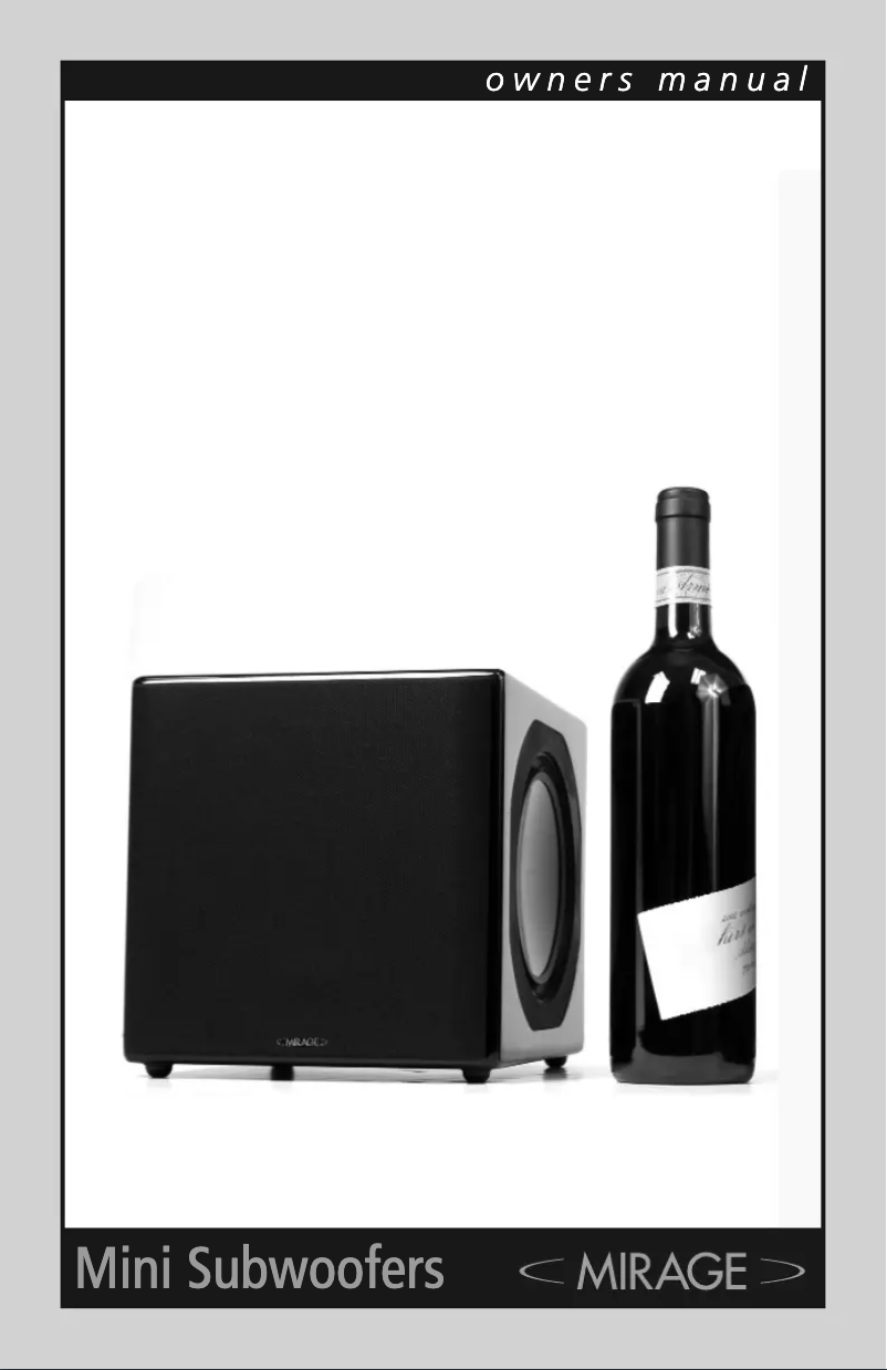 Página 1 del manual Manual de usuario Mirage MM-8