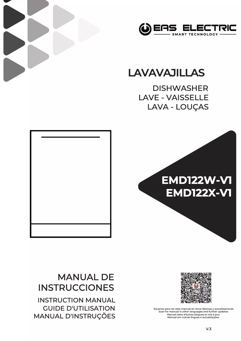 Image de la première page du manuel de l'appareil EMD122W-V1