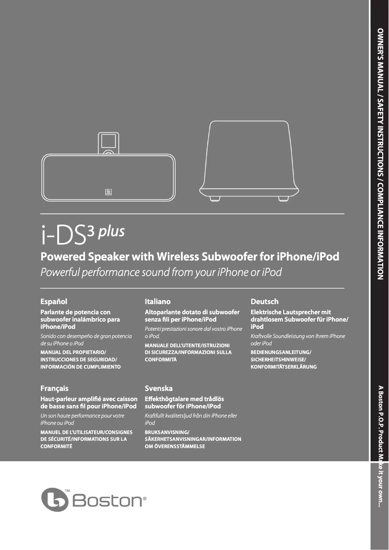 Image de la première page du manuel de l'appareil iDS-3 plus