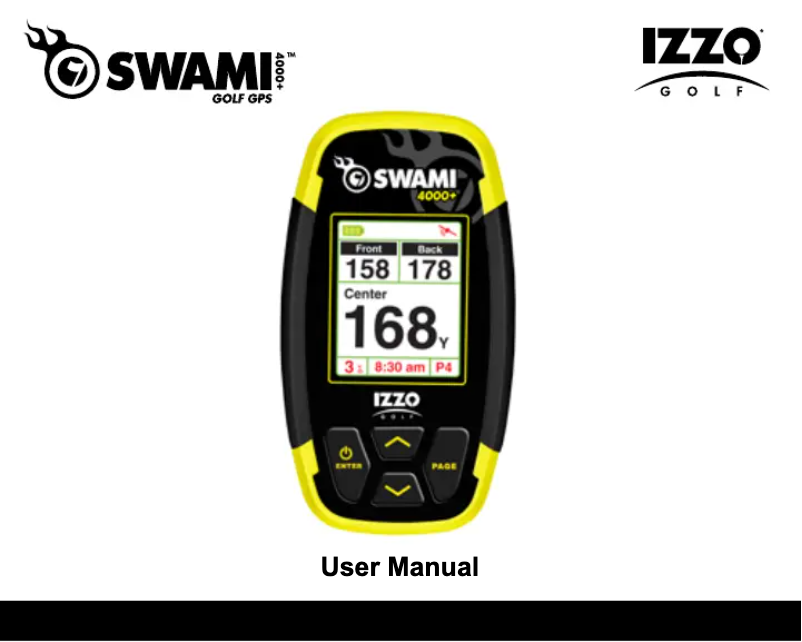 Page n°1 - Manuel utilisateur Swami 4000+