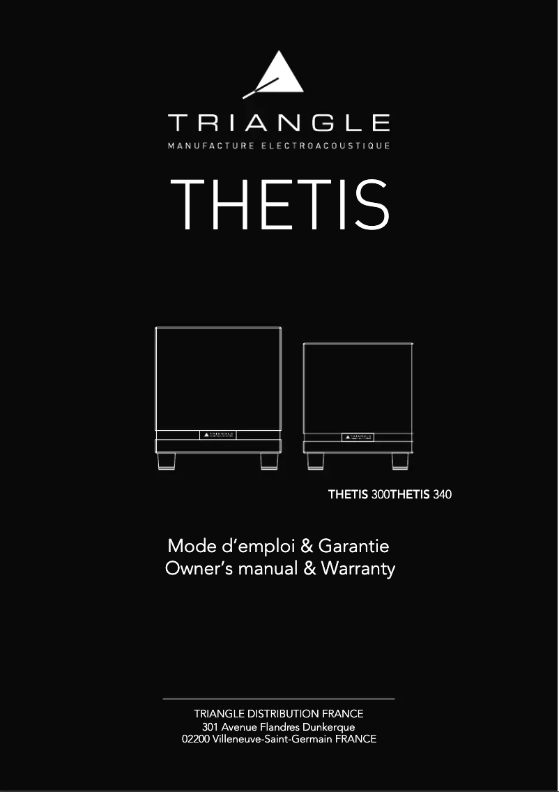 Image de la première page du manuel de l'appareil THETIS 300