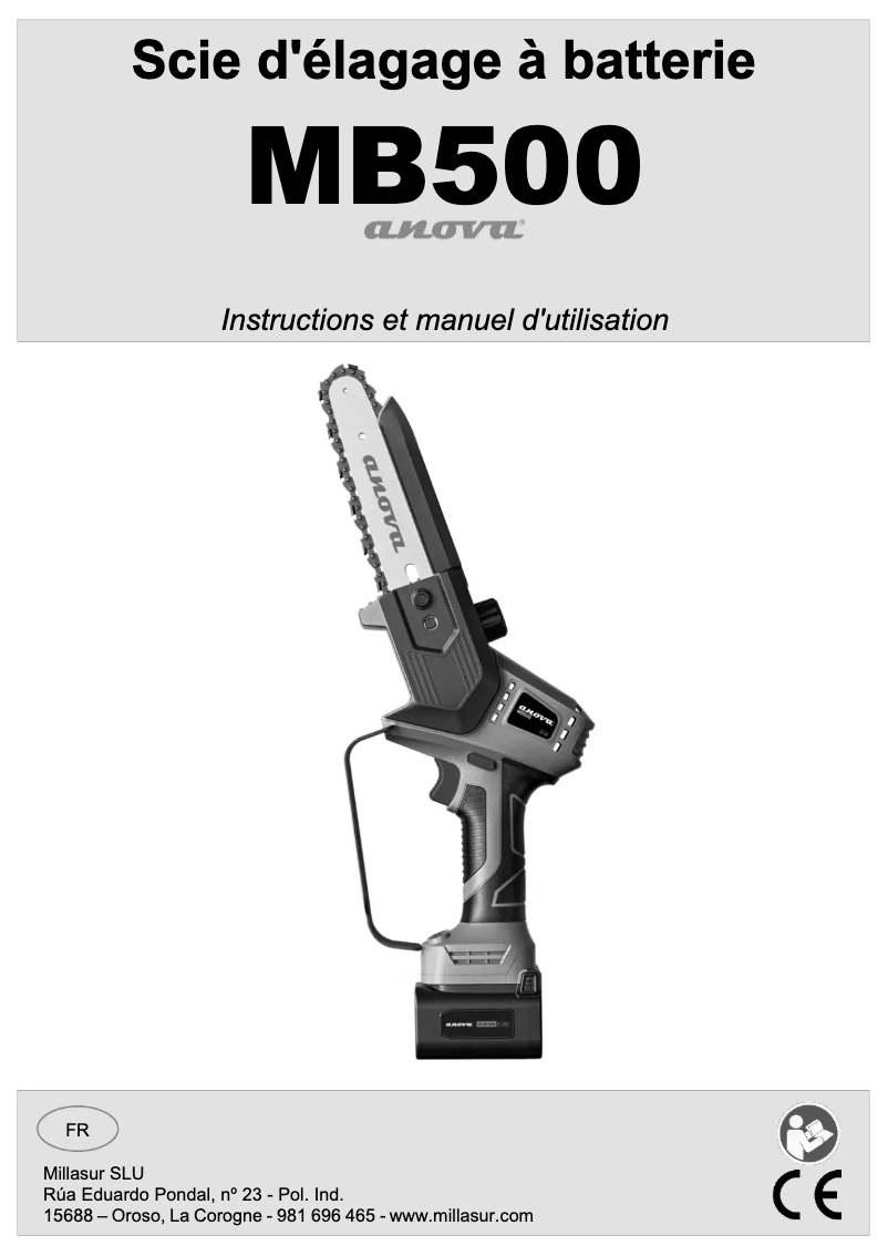 Image de la première page du manuel de l'appareil MB500