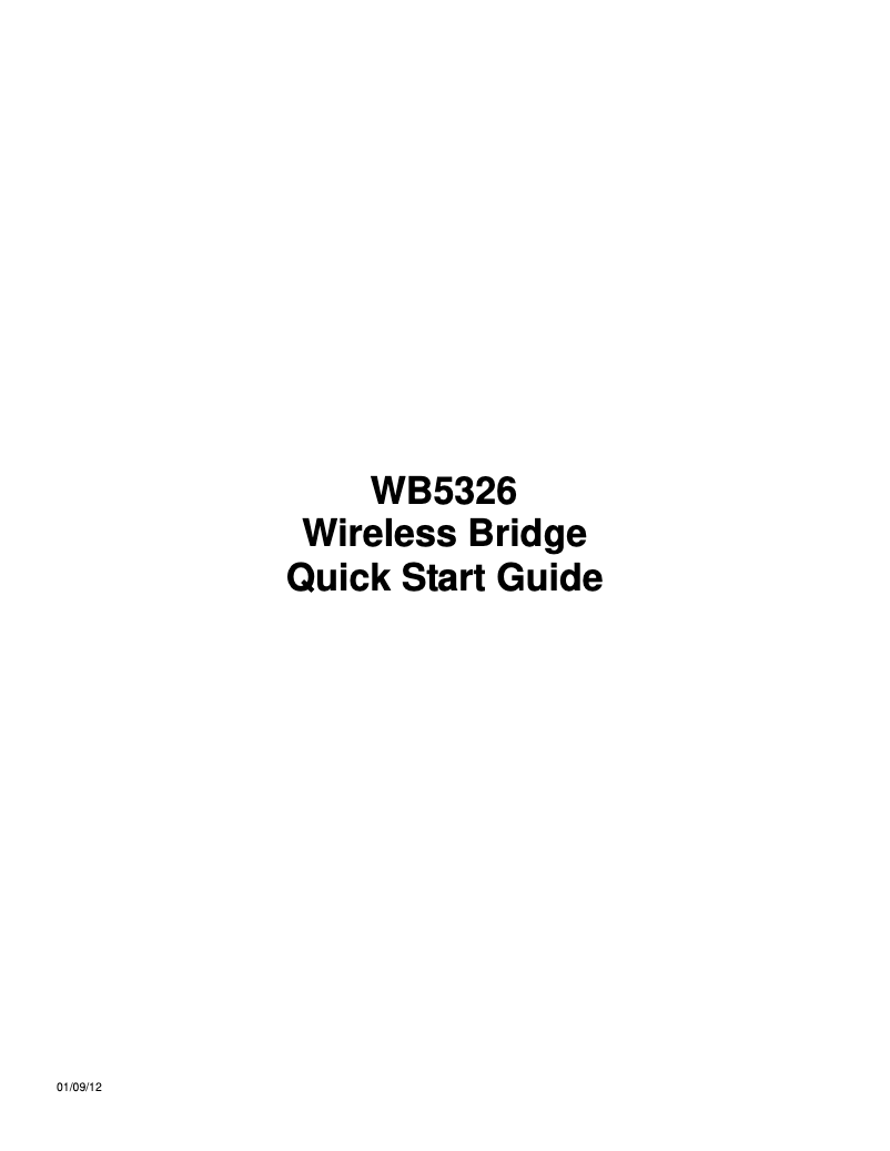 Image de la première page du manuel de l'appareil WB5362