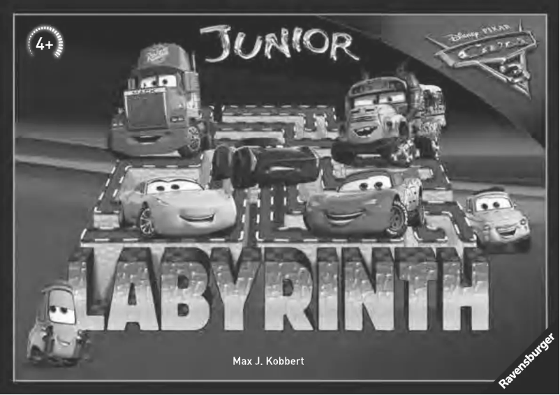 Page n°1 - Manuel utilisateur Ravensburger Disney/Pixar Cars 3 Junior Labyrinth
