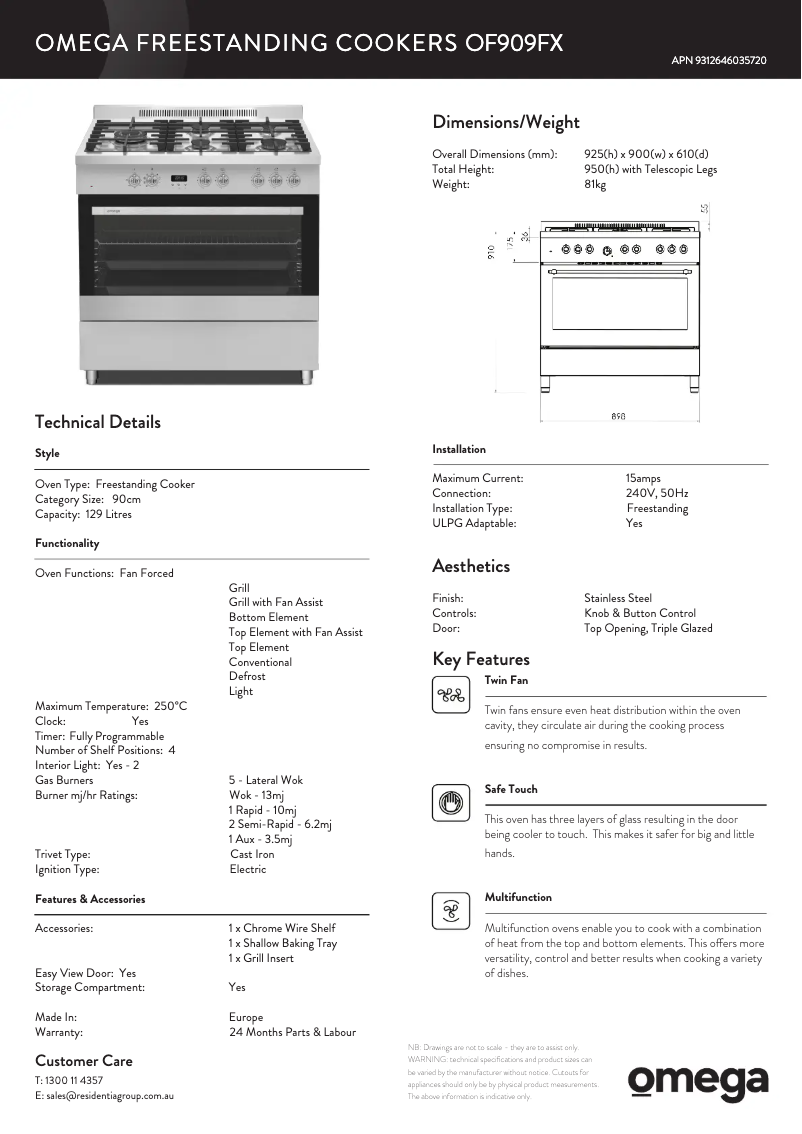 Image de la première page du manuel de l'appareil OF909FX