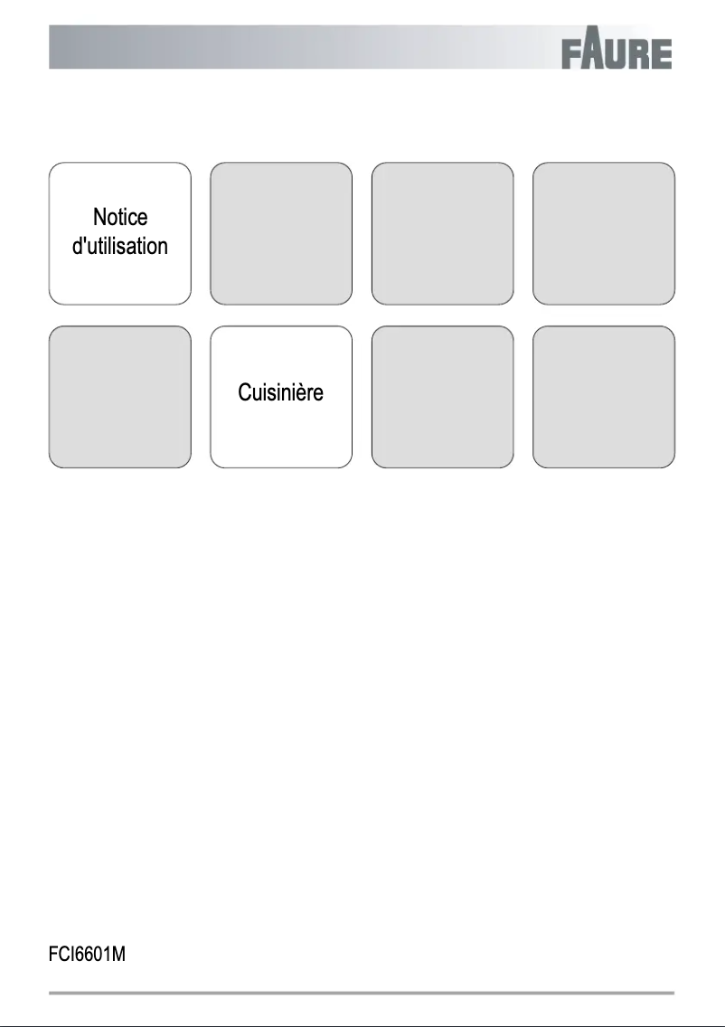 Page n°1 - Manuel utilisateur Faure FCI6601MSP
