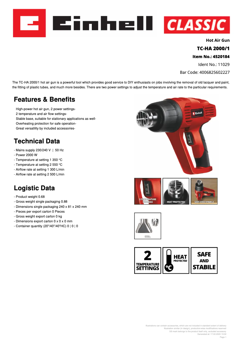 Image de la première page du manuel de l'appareil TC-HA 2000/1