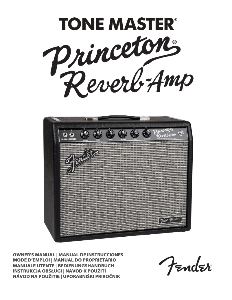 Página 1 del manual Manual de usuario Fender Tone Master Princeton Reverb-Amp