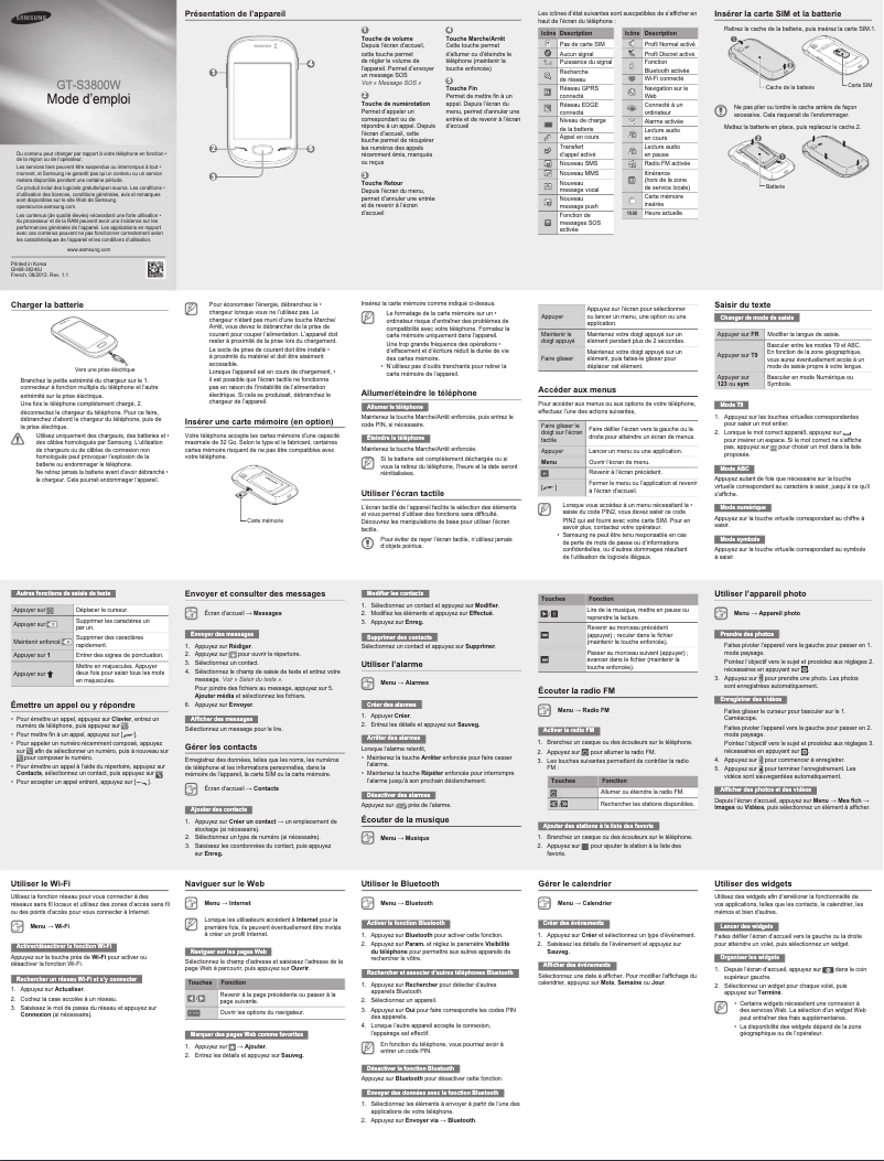 Image de la première page du manuel de l'appareil Rex 70