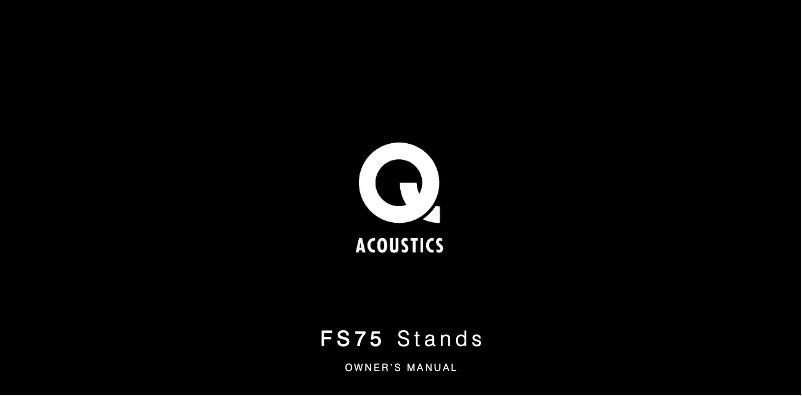 Page n°1 - Manuel utilisateur Q Acoustics FS75