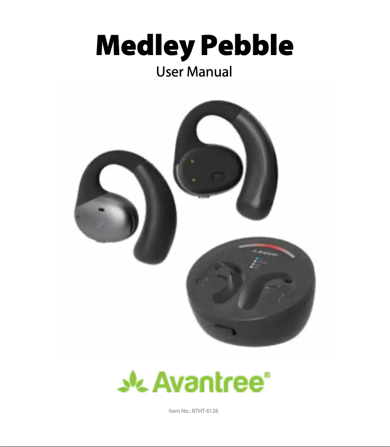 Page 1 de la notice Manuel utilisateur Avantree Medley Pebble