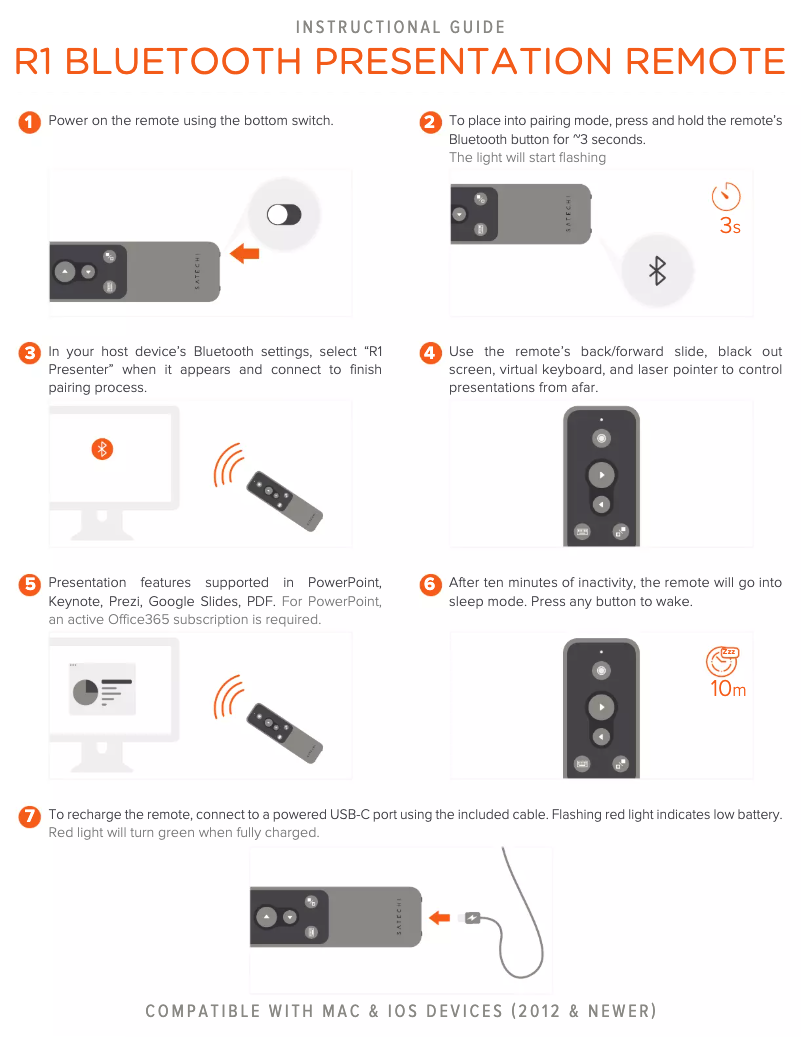 Página 1 del manual Manual de usuario Satechi R1