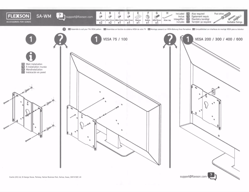Imagen de la primera página del manual del dispositivo SA-WM