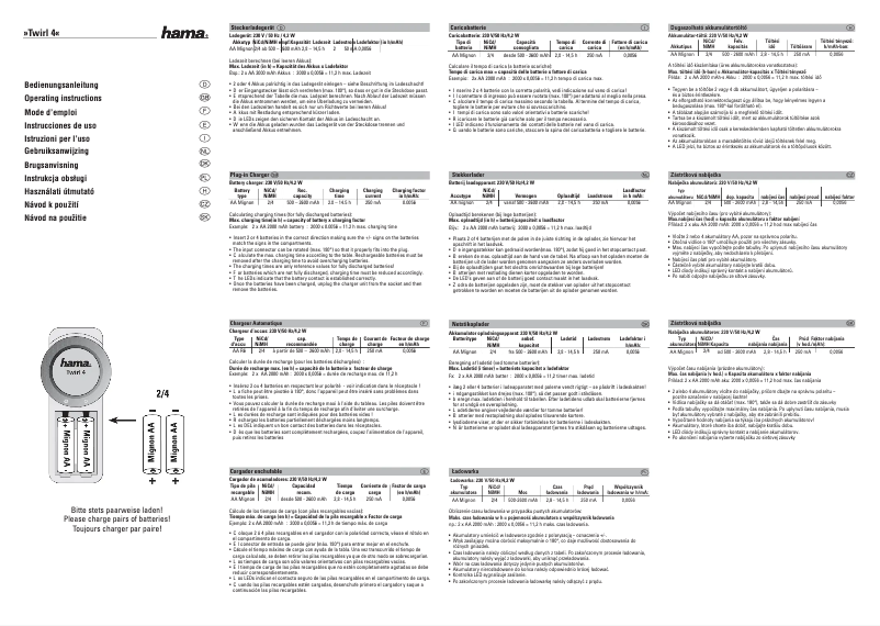Page 1 de la notice Manuel utilisateur Hama 0073441