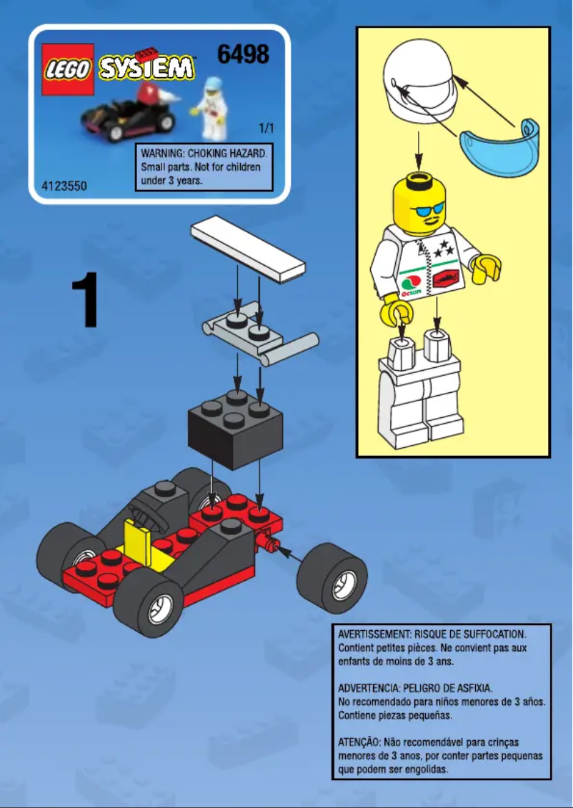 Page n°1 - Manuel utilisateur Lego GO-CART
