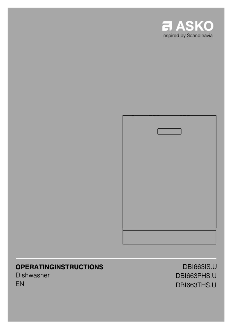 Page n°1 - Manuel utilisateur Asko DBI663IS
