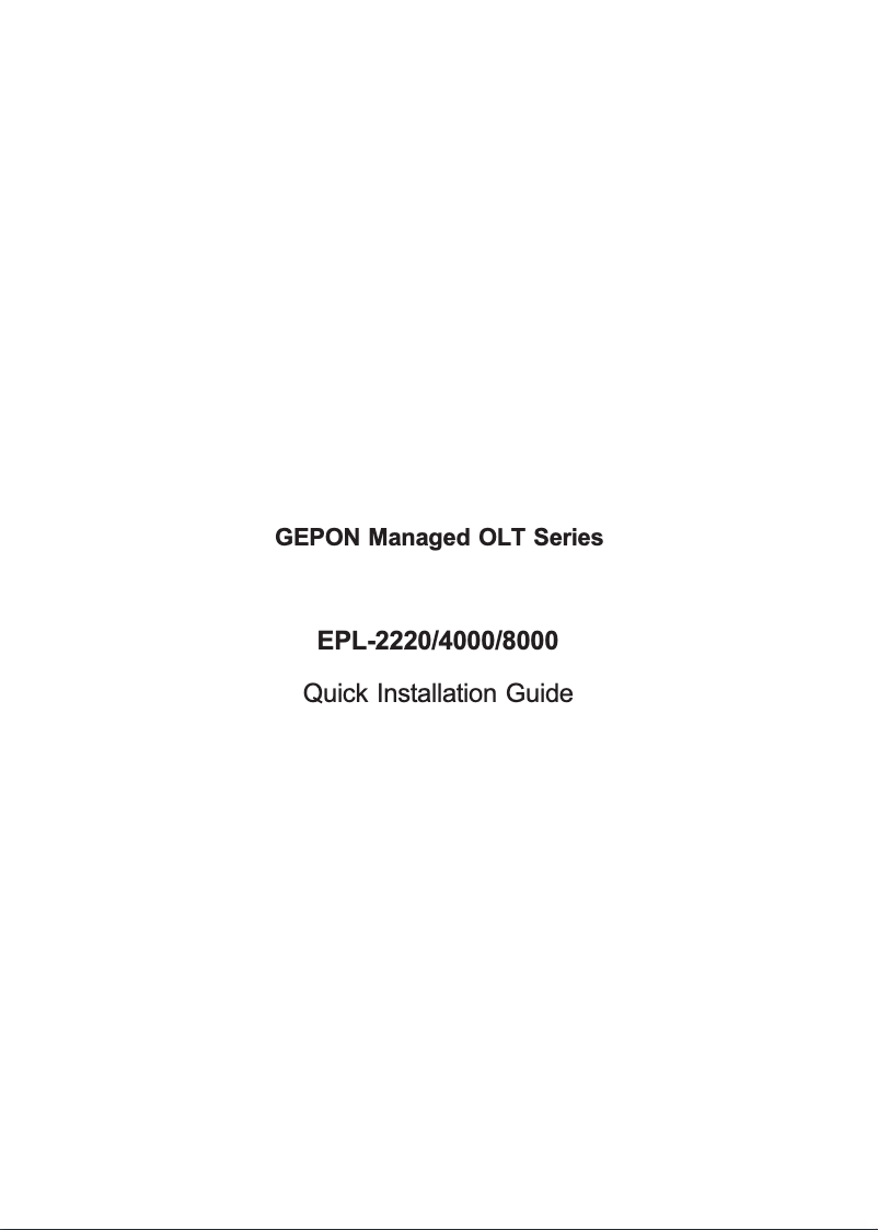 Image de la première page du manuel de l'appareil EPL-8000