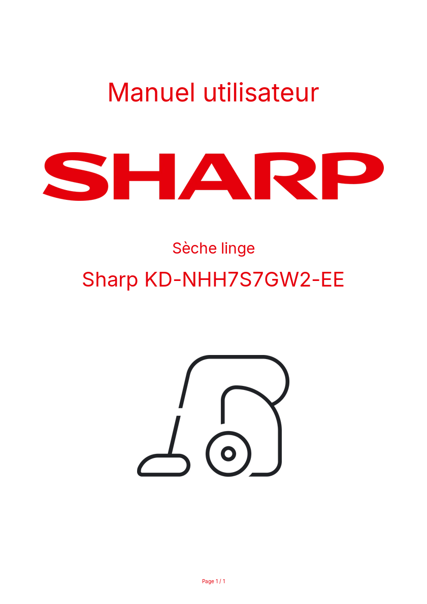 Image de la première page du manuel de l'appareil KD-NHH7S7GW2-EE