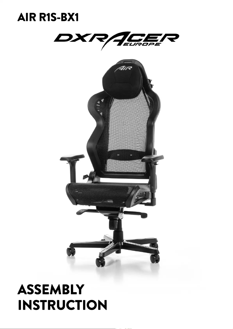 Página 1 del manual Manual de usuario DXRacer AIR R1S-NN