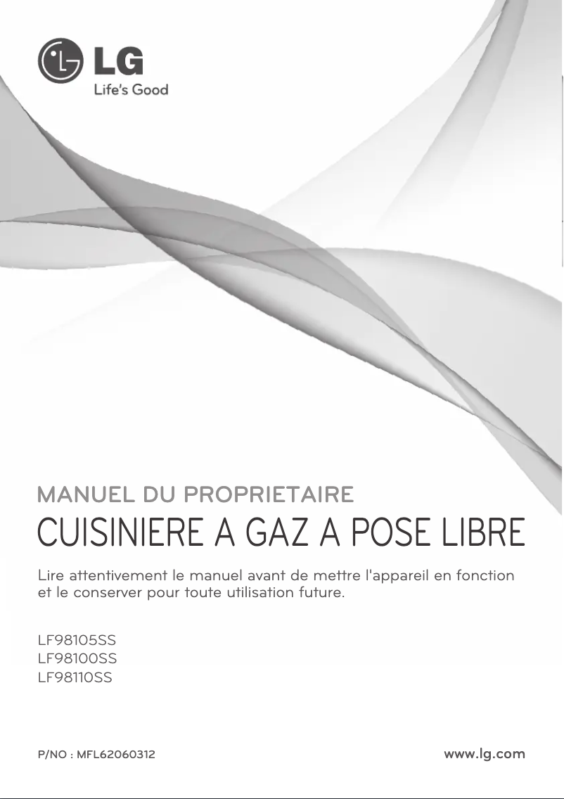Page 1 de la notice Manuel utilisateur LG LF98110SS