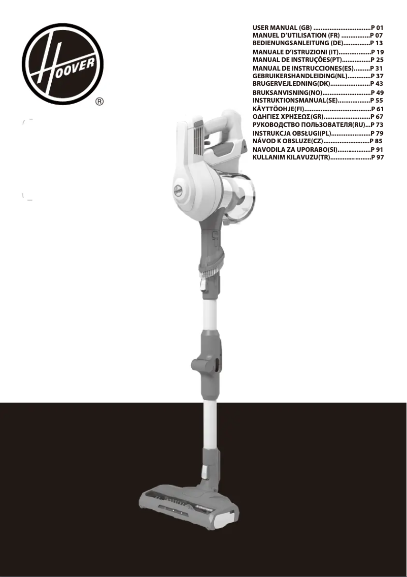 Página 1 del manual Manual de usuario Hoover HF110P