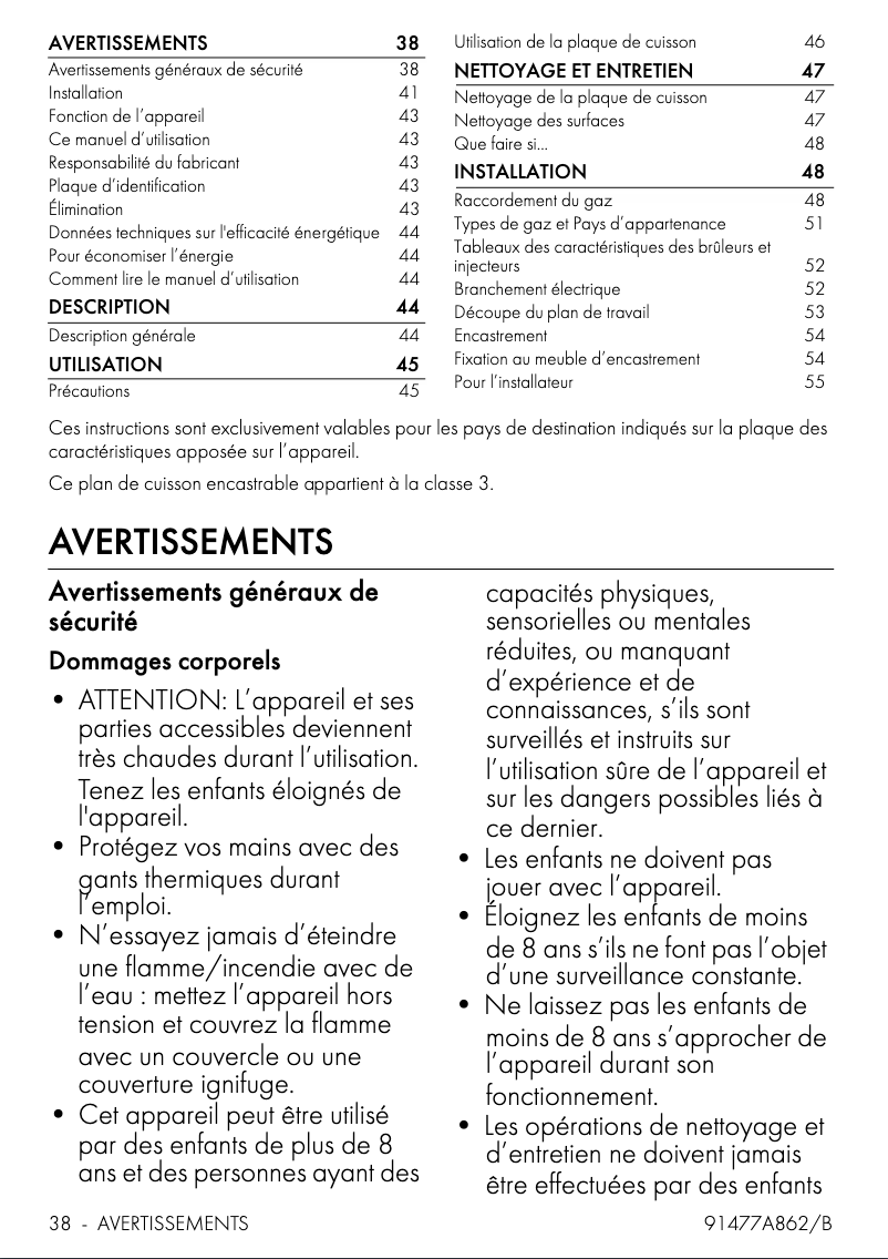 Página 1 del manual Manual de usuario Smeg P261XGH