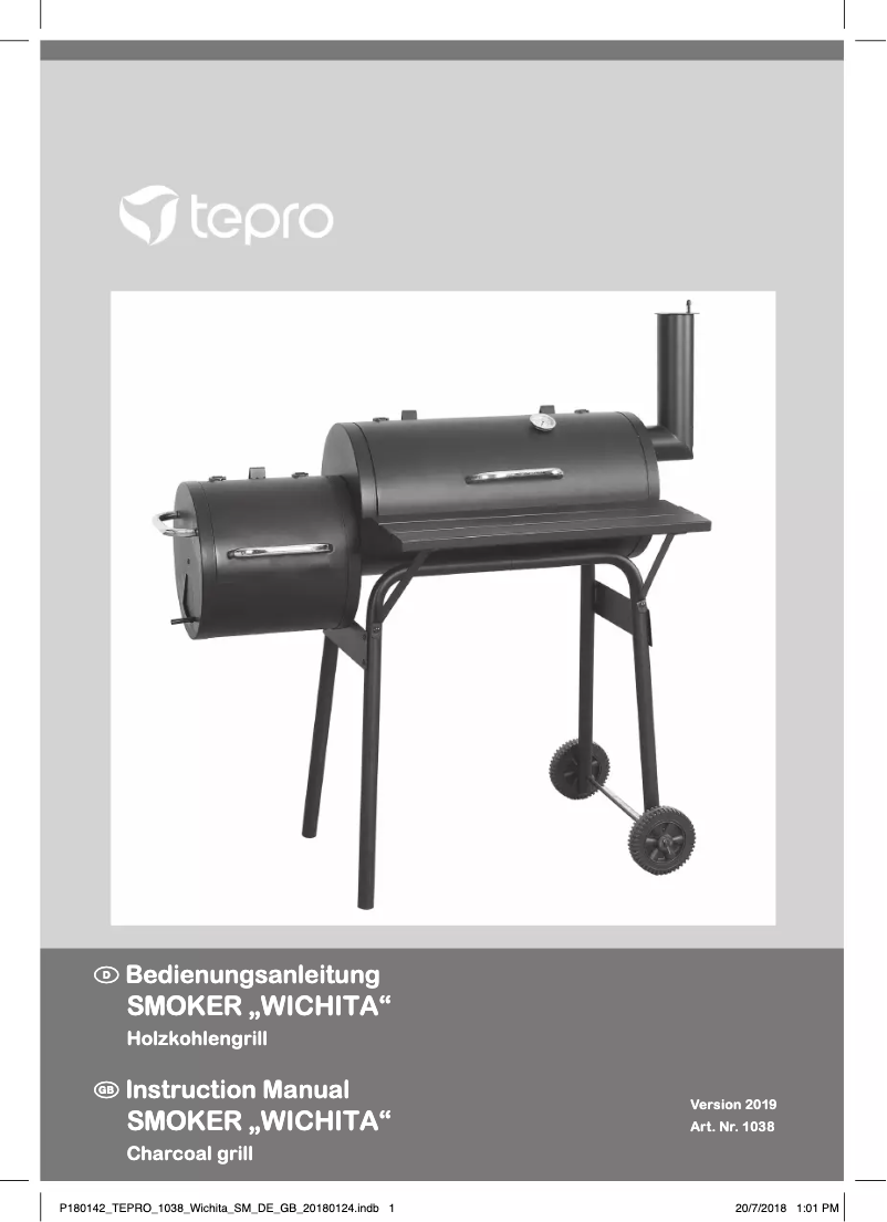 Page n°1 - Manuel utilisateur tepro Wichita 1038